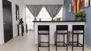 Comfort Penthouse | Living area | 32-inch Smart TV with digital channels, TV, Netflix
