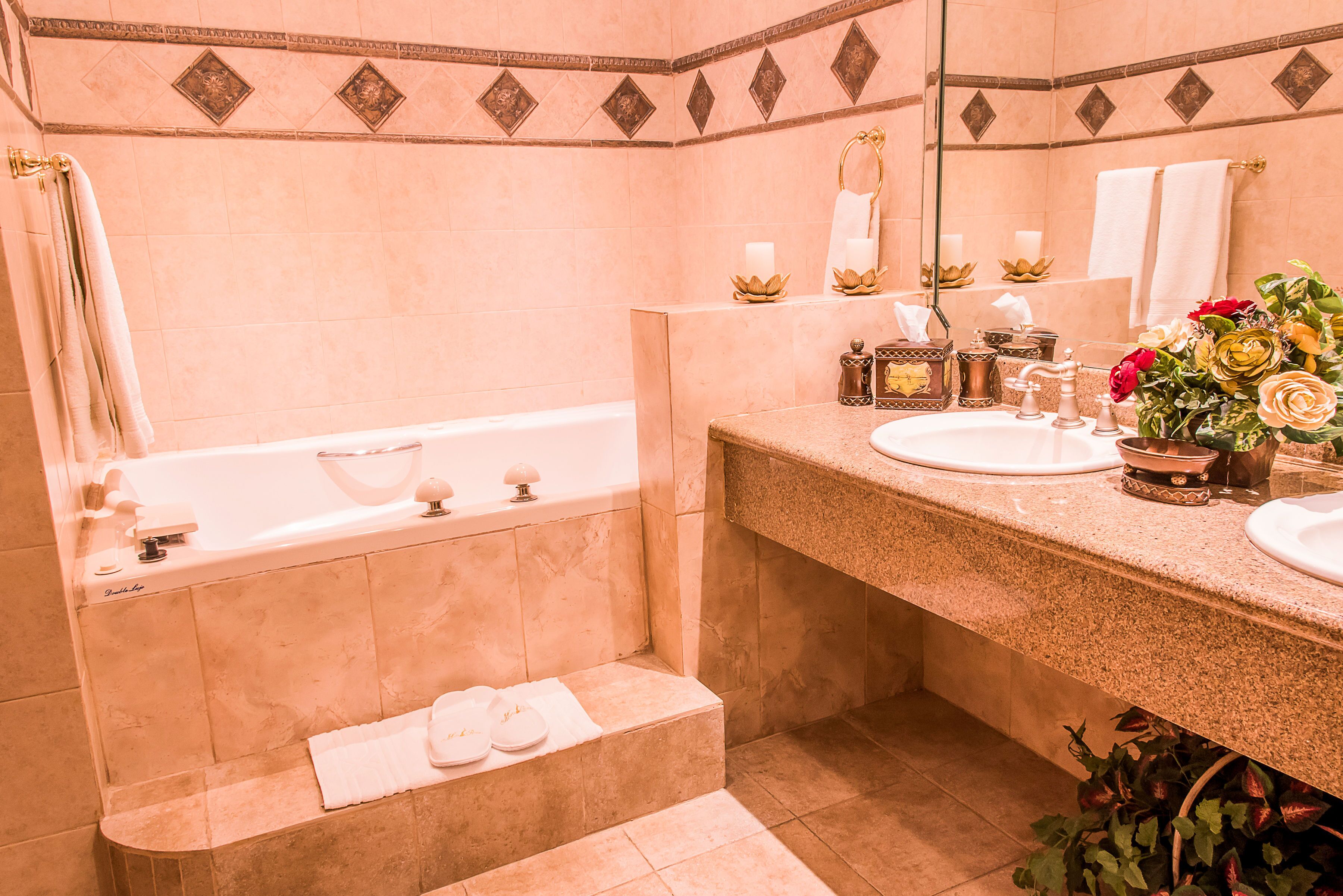 presidential suite | bathroom | shower, free toiletries, towels, soap