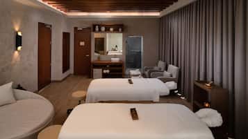 Sauna, steam room, body treatments, Swedish massages, body wraps