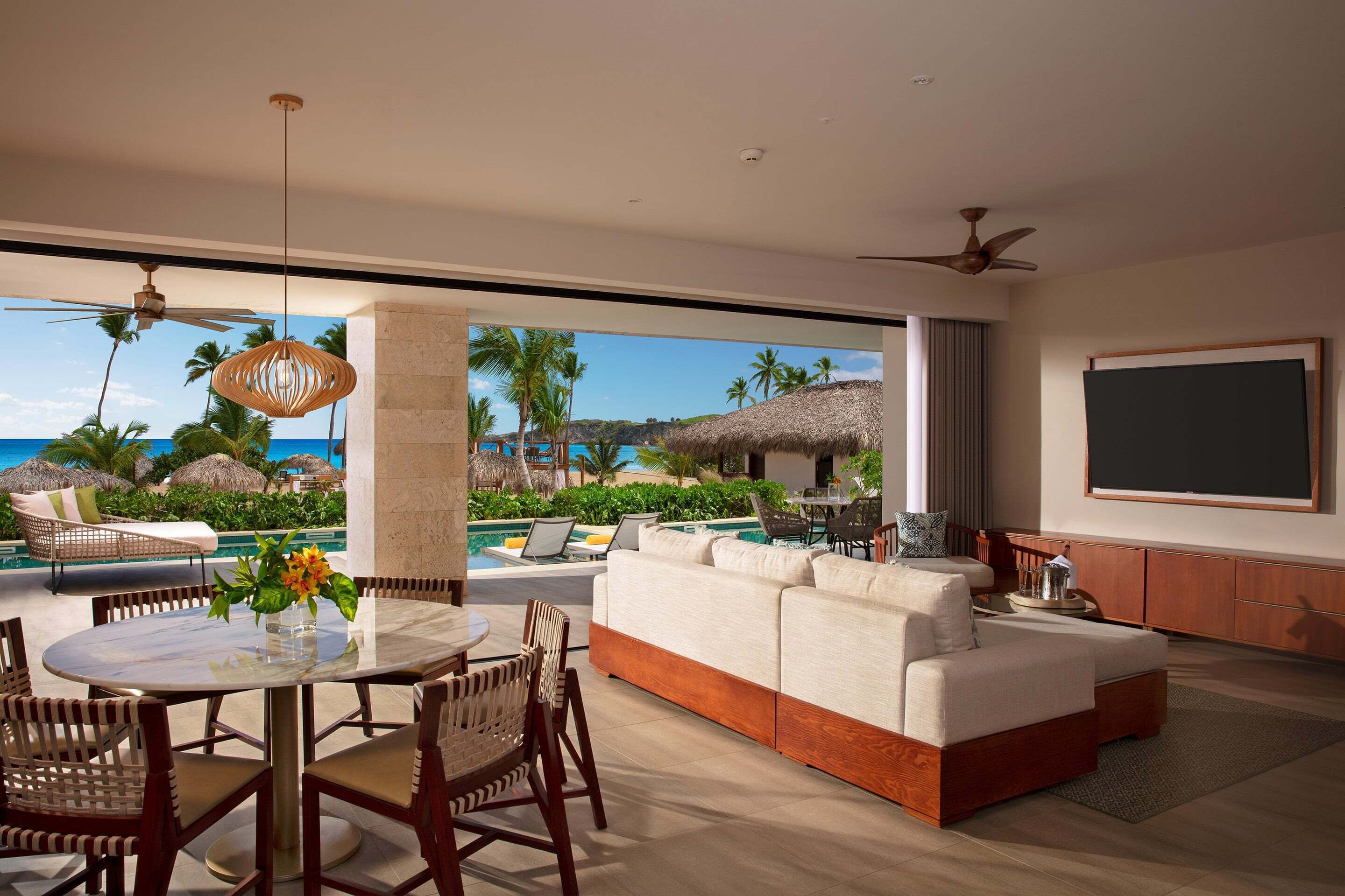 preferred club presidential suite swim out ocean front | hypo-allergenic bedding, in-room safe, desk, iron/ironing board