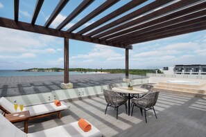 Preferred Club Presidential Suite Roof Top Ocean Front | Ausblick vom Zimmer