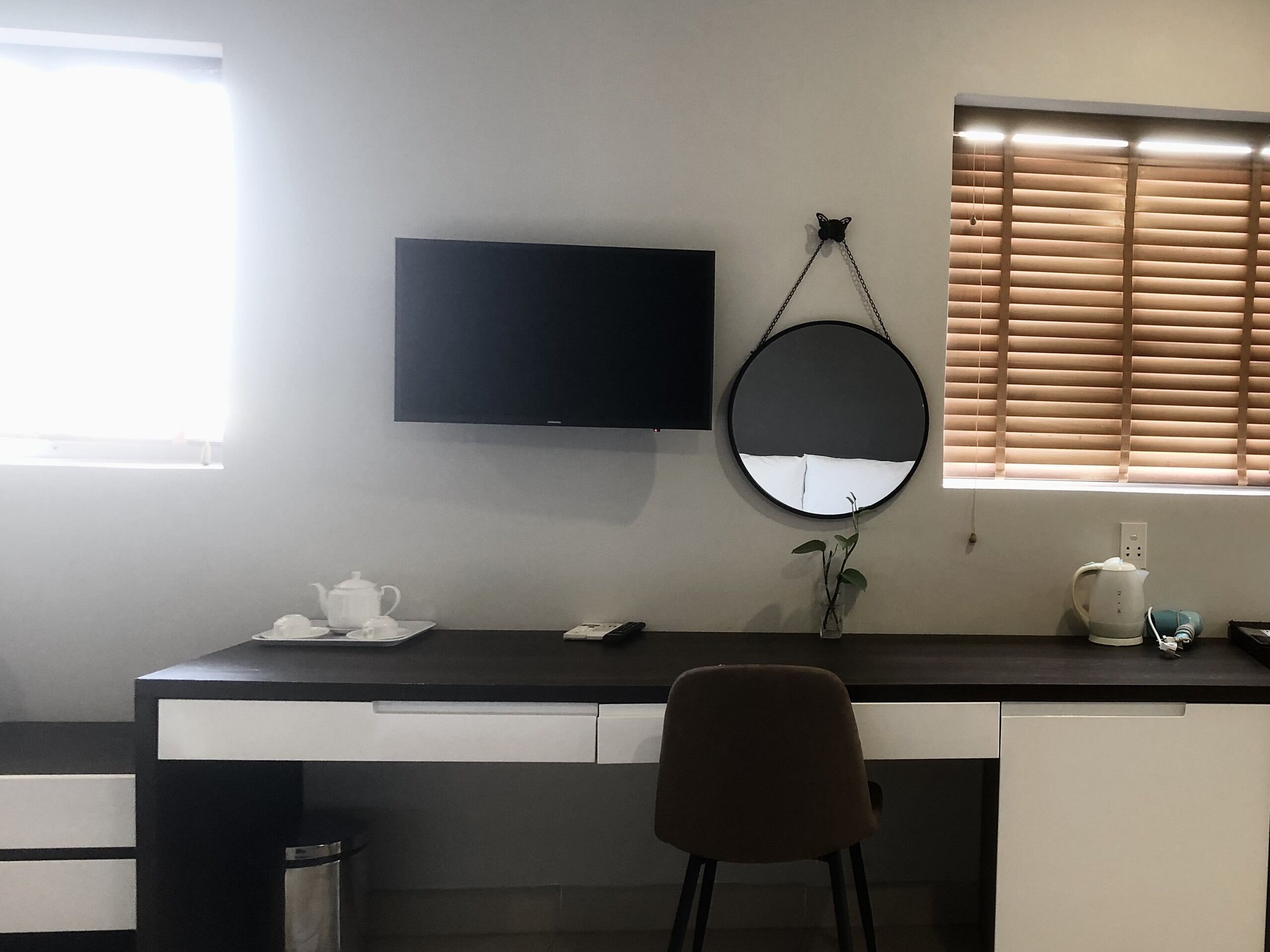 senior double or twin room | living area | tv