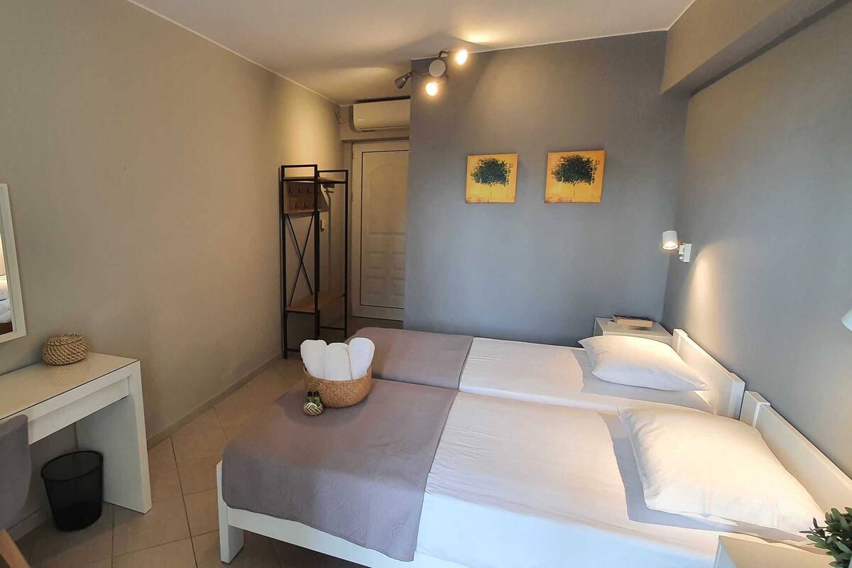 Chambre Deluxe double ou avec lits jumeaux | Draps en coton égyptien, literie de qualité