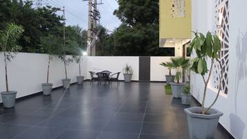 Outdoor wedding area