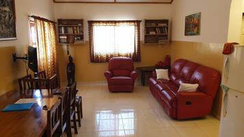 Deluxe Villa, 2 Bedrooms | Living area | Flat-screen TV