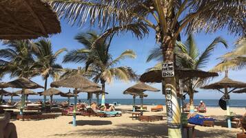 Private beach nearby, sun loungers, beach umbrellas, beach towels