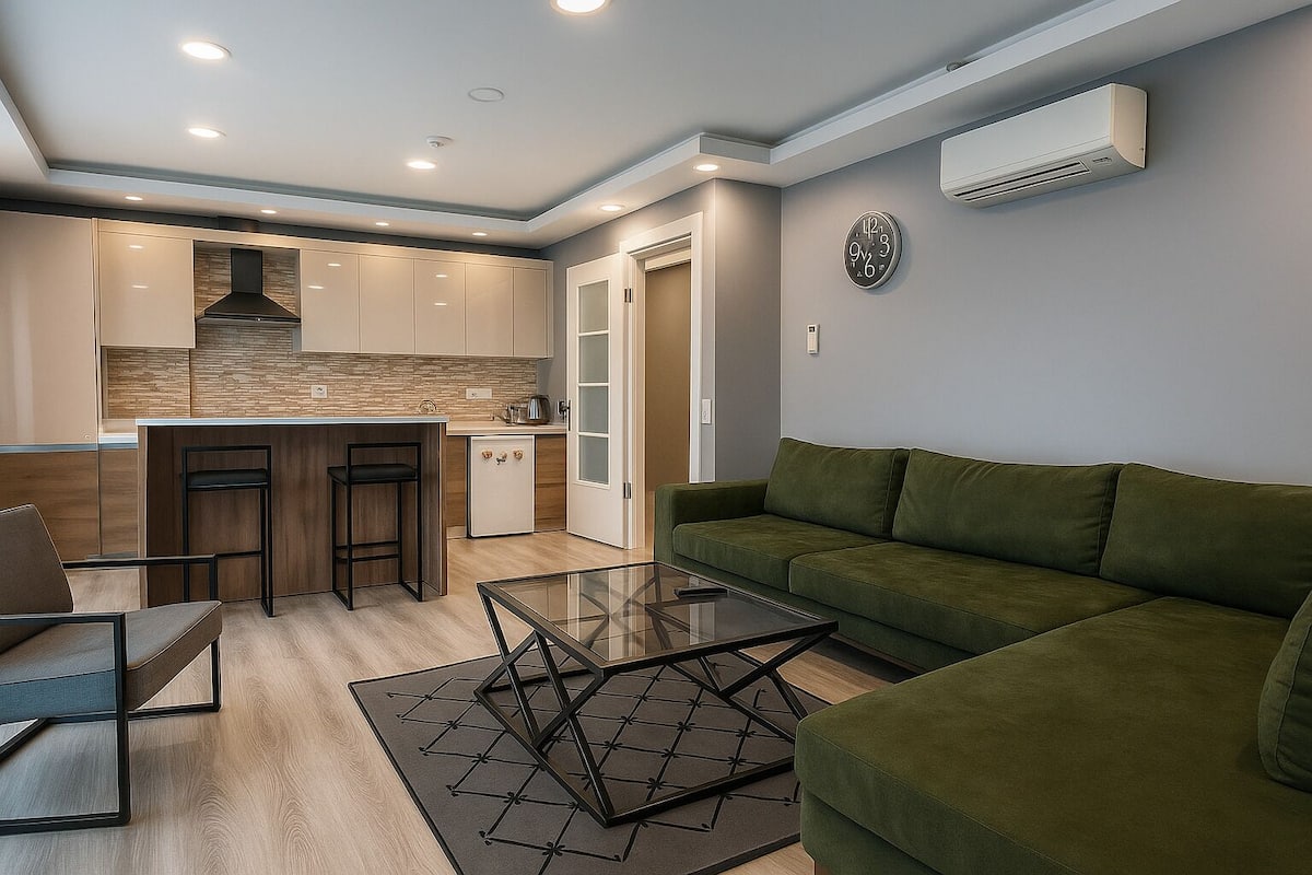 Family Condo, 2 Bedrooms | Living area | 109-inch LCD TV with satellite channels, TV