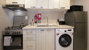 Apartment | Bilik Mandi | Kelengkapan dandanan diri percuma, bidet, tuala disediakan 