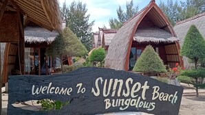 Front of property - Sunset Beach Bungalow & Restaurant (Gili Meno)