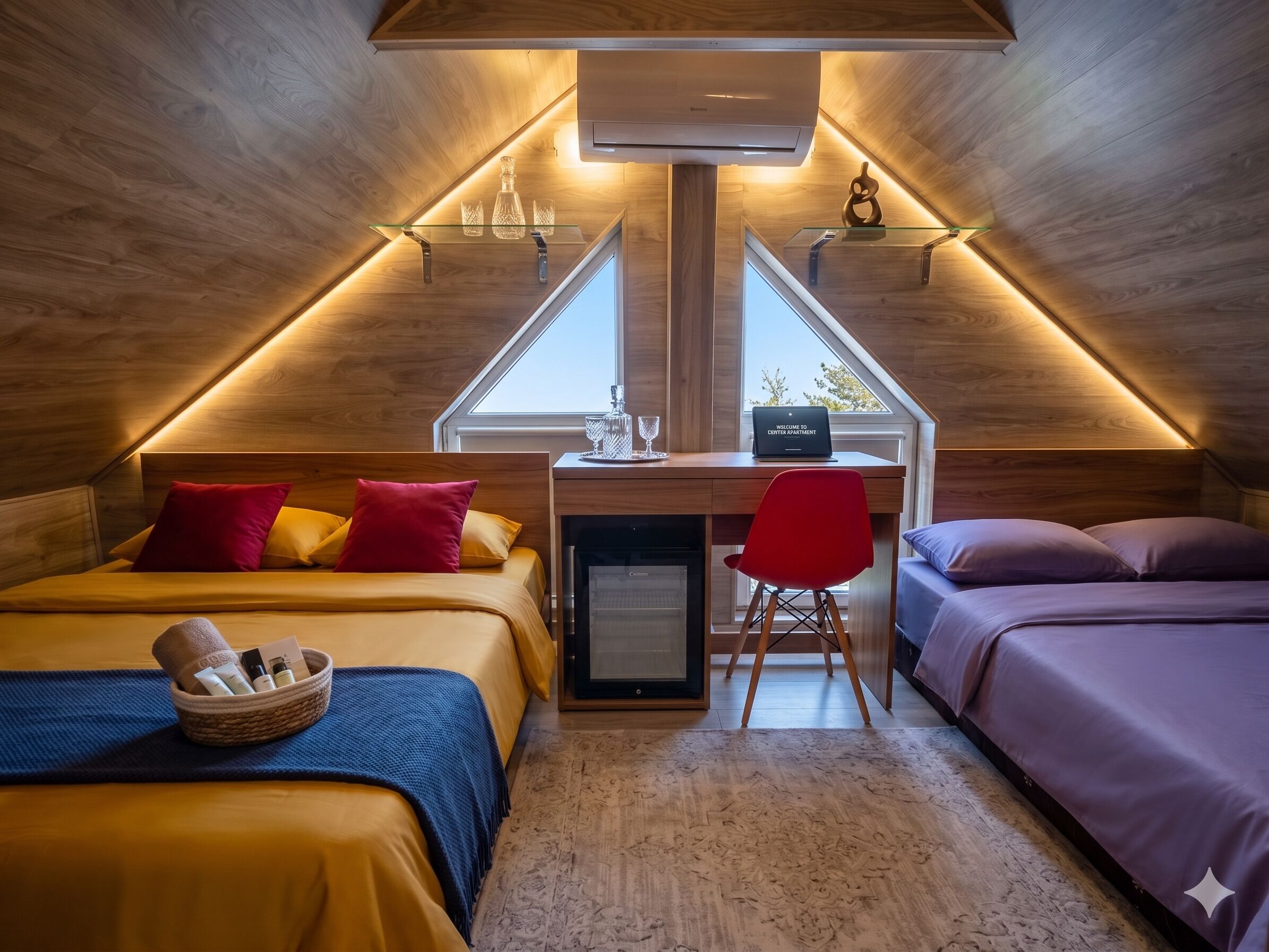 Economy Triple Room | Premium bedding, soundproofing, free WiFi, bed sheets