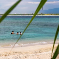 Private beach, white sand, sun-loungers, beach umbrellas