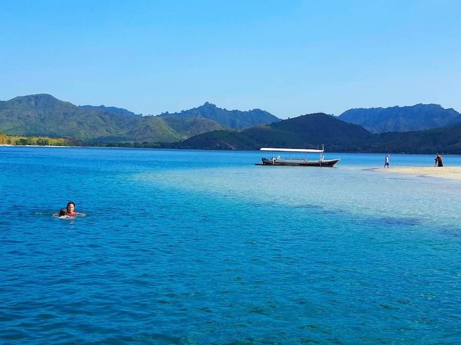 Private beach, beach bar