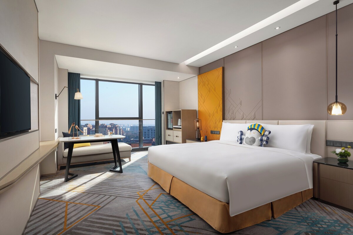 Ropa de cama de alta calidad, edredón y minibar 