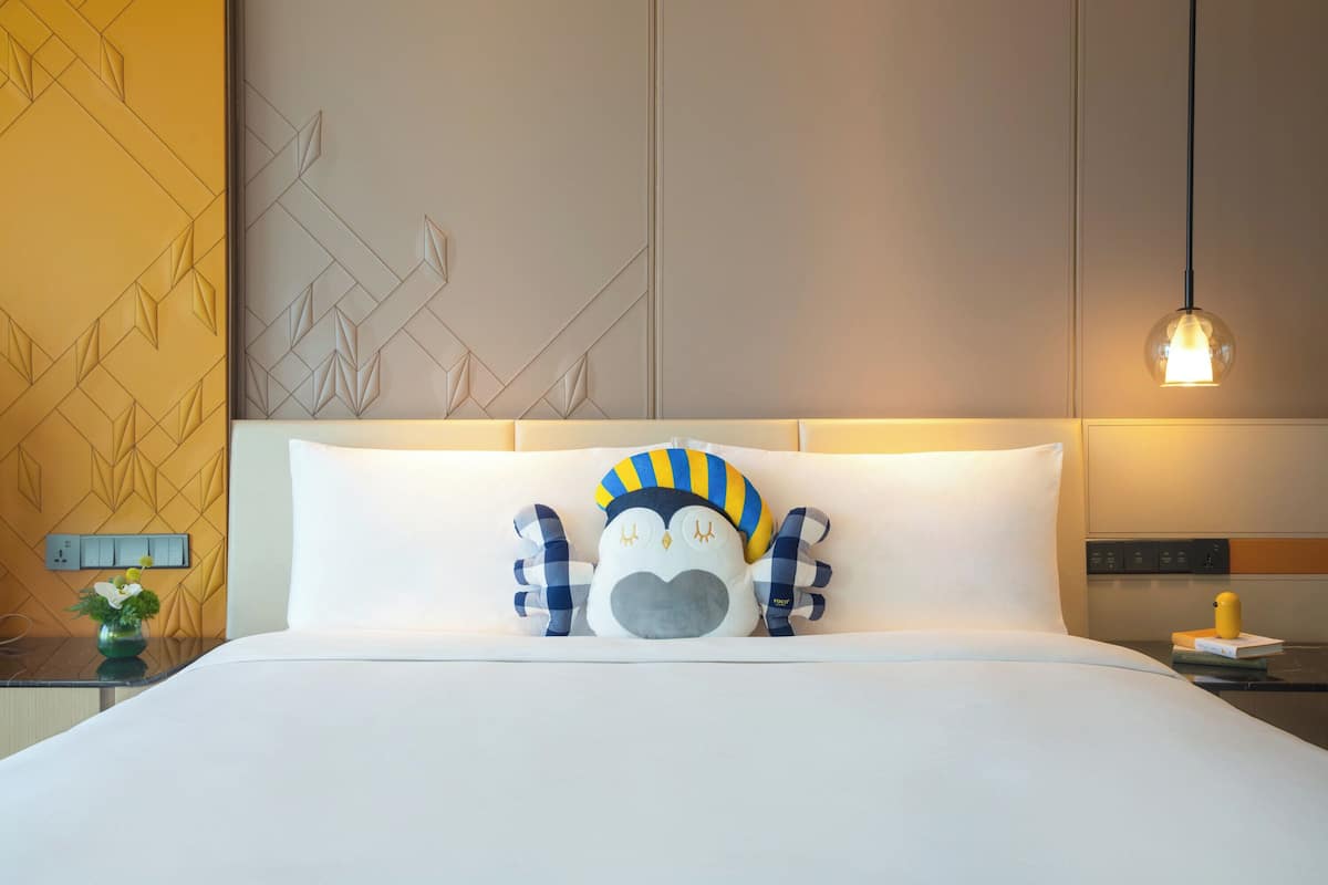 1 quarto, roupas de cama premium, frigobar, cofres nos quartos