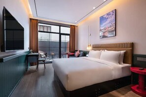 Elite tweepersoonskamer | Donsdekens, bedden met traagschuimmatrassen, verduisterende gordijnen