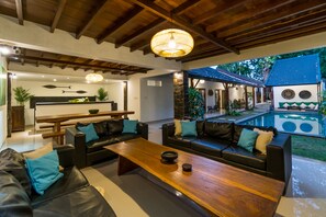 Villa (7 Bedrooms) | Living room | LED TV - Private 7 Bedroom near Seminyak (Seminyak)