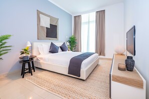 شقة - غرفتا نوم - منظر لحوض السفن | 2 عدّة غرف نوم وخزنة داخل الغرفة ومكواة/لوح كي وواي فاي مجانًا