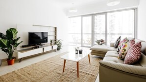 Apartment, 2 Bedrooms, City View | Living area - Fantastay Downtown Blvd 8 (Dubai)