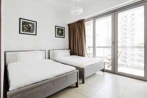 Departamento, 2 habitaciones, vista a la ciudad | 2 habitaciones y caja de seguridad en la habitación 