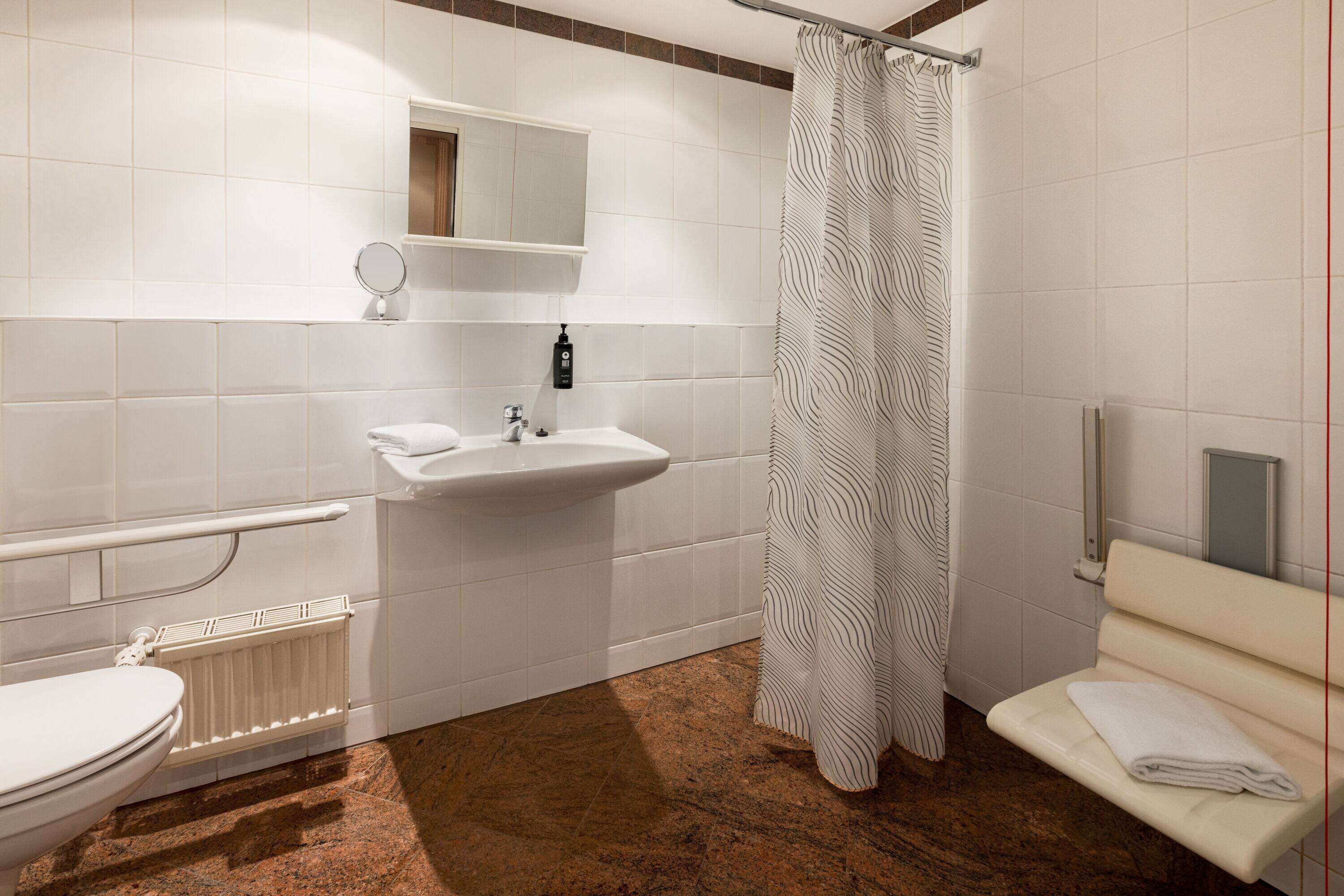 comfort room, accessible | accessible bathroom