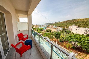 Apartment, 1 Bedroom, Balcony, Sea View | Balcony - Villa Abiori (Ksamil)