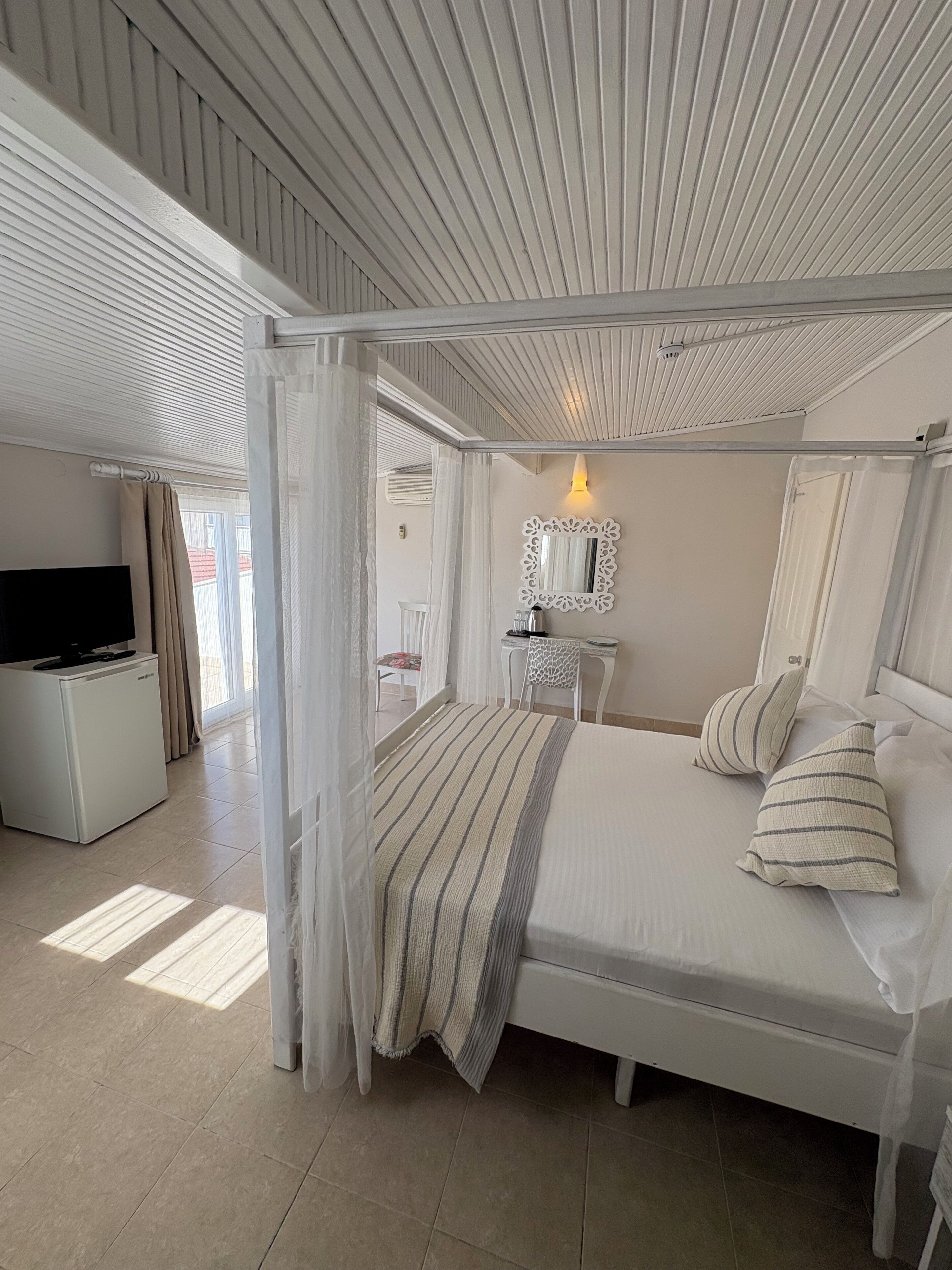 romantic double room | egyptian cotton sheets, premium bedding, minibar, desk