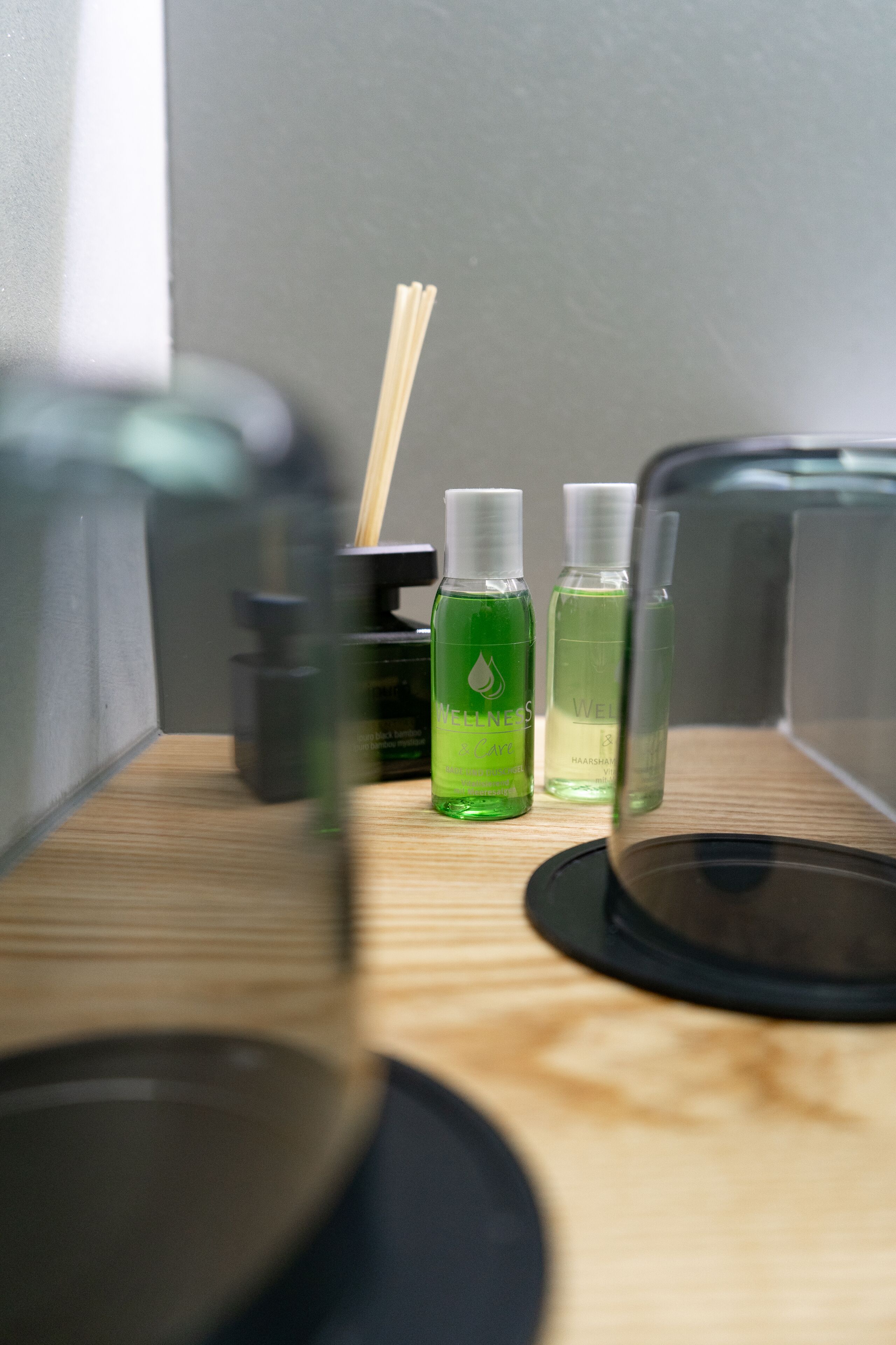 shower, eco-friendly toiletries, hair dryer, slippers