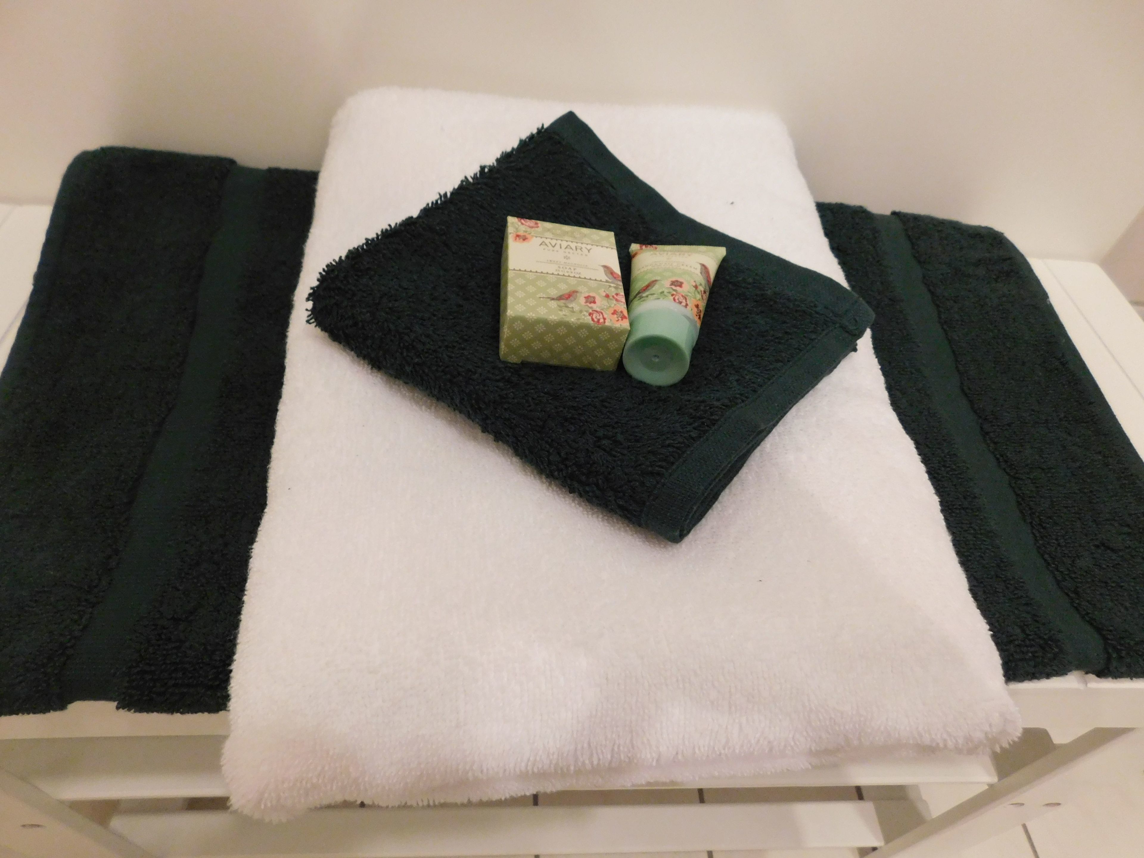 shower, eco-friendly toiletries, hair dryer, slippers