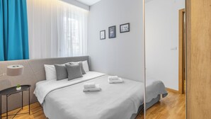 Leilighet, 2 soverom (17) | Skrivebord, lydisolert, strykejern/-brett og sengetøy