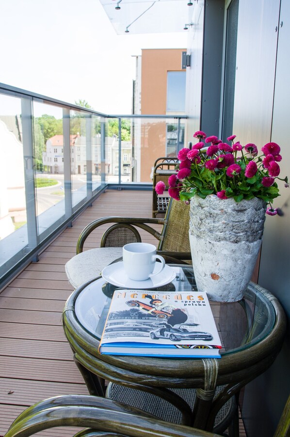 Panoramic Apartment | Balcony - Verde Apartments (Koszalin)