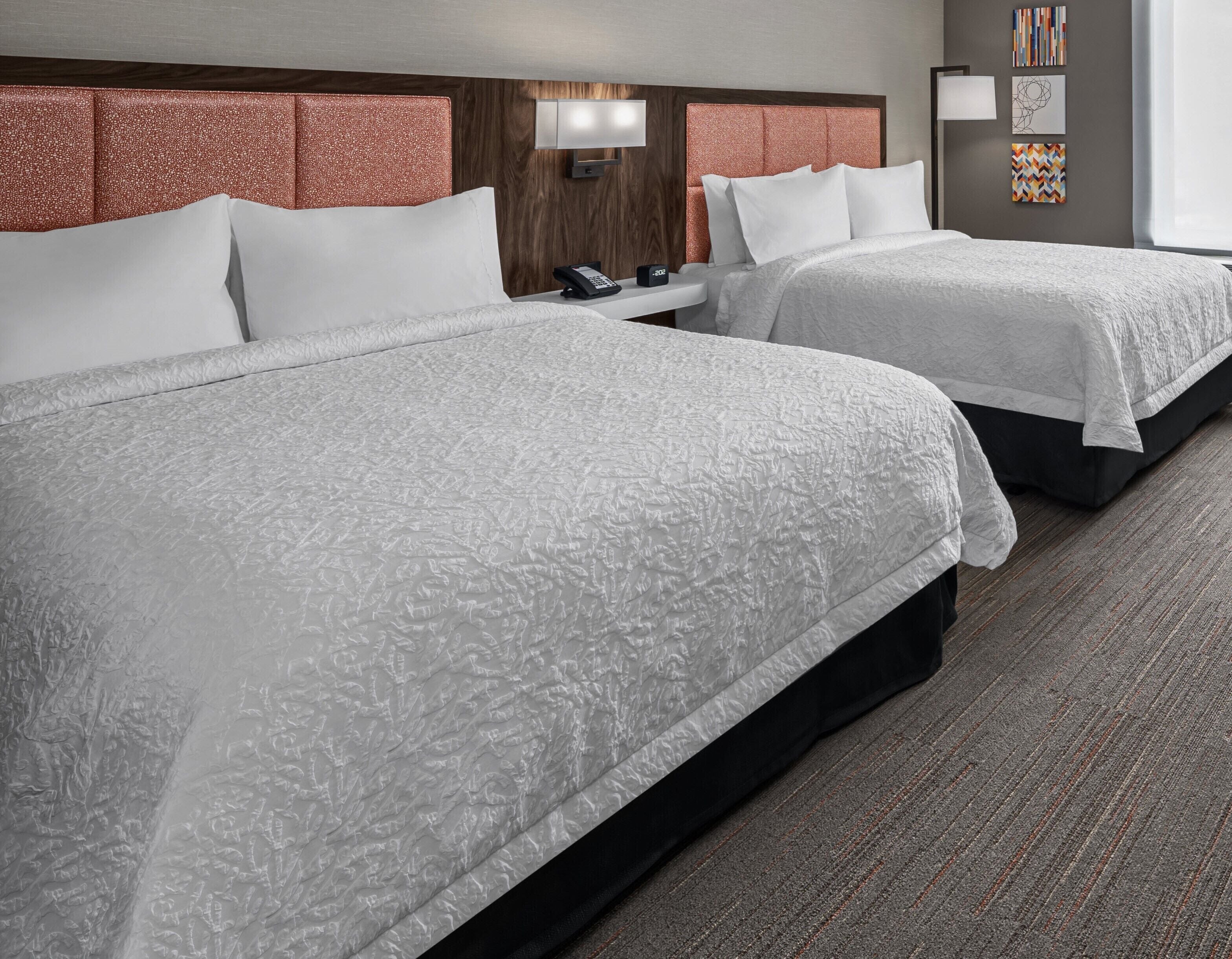 hypo-allergenic bedding, in-room safe, desk, laptop workspace