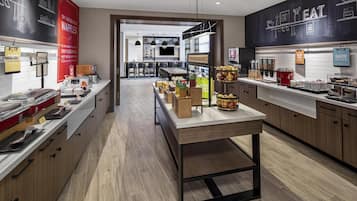 Free daily buffet breakfast