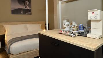 Junior-svíta - svalir | Ítölsk Frette-rúmföt, rúmföt af bestu gerð, dúnsængur