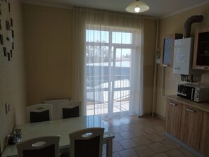 Apartment, Mountain View | Private kitchen - Best one room Apartments on Belyaeva 5 (Mukachevo)