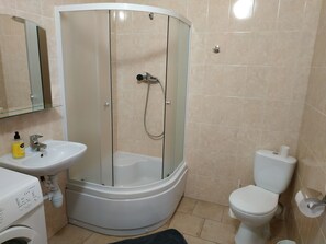 Apartment, Mountain View | Bathroom - Best one room Apartments on Belyaeva 5 (Mukachevo)