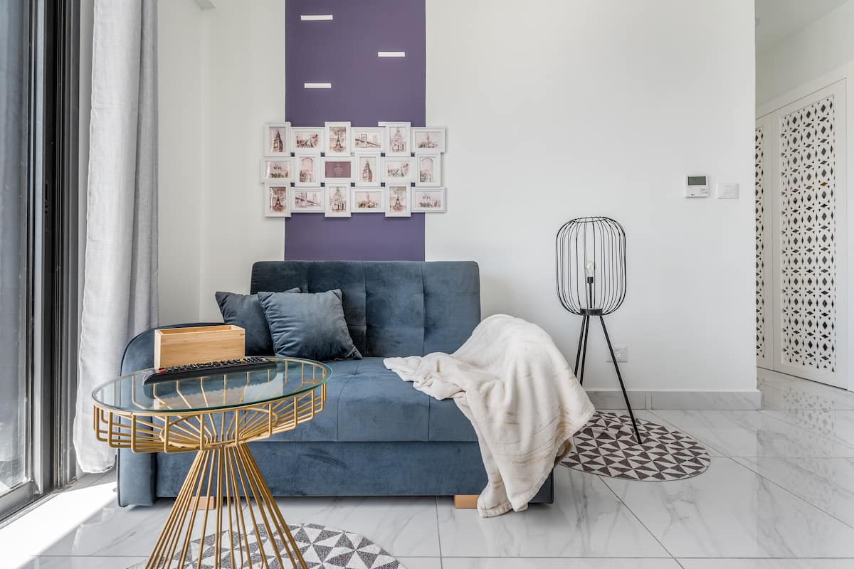 Deluxe 1BDR in City Center - Even Israel st 3 - #49 | Salle de séjour | TV connectée, Netflix