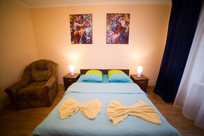 Appartement | 1 chambre, bureau, fer et planche à repasser, accès au Wi-Fi (inclus)
