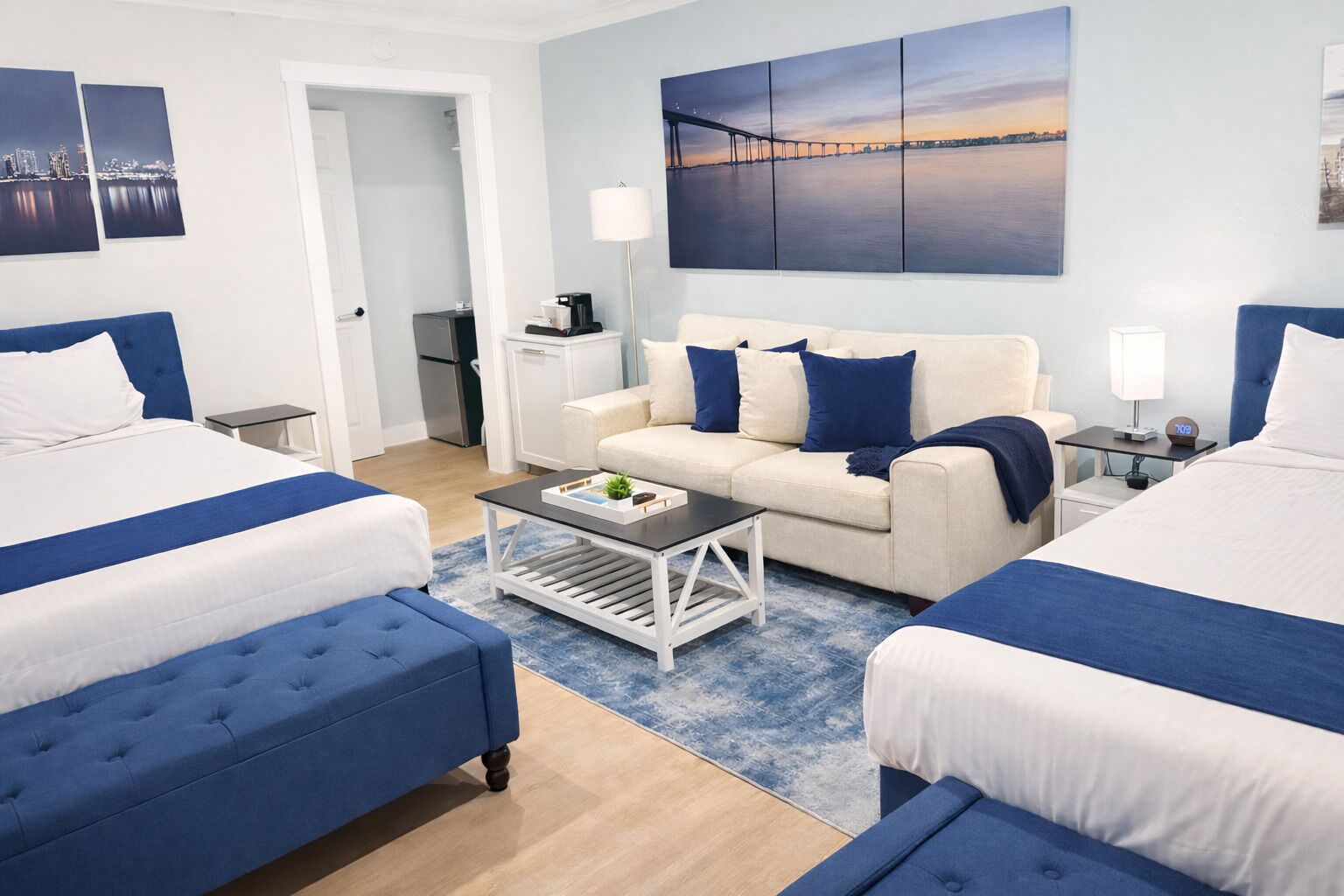 Standard Single Room, 2 Queen Beds | Desk, iron/ironing board, free WiFi, bed sheets