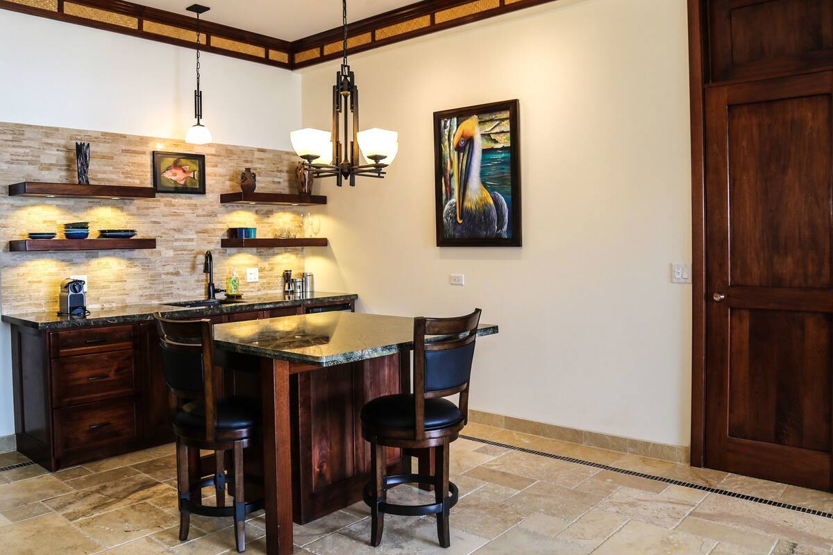 Double Room, Beach View (Pelican's Roost) | In-room safe, desk, laptop workspace, iron/ironing board
