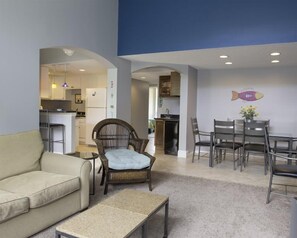 Condo | Living room | Flat-screen TV - 1123-beach-walker (Fernandina Beach)