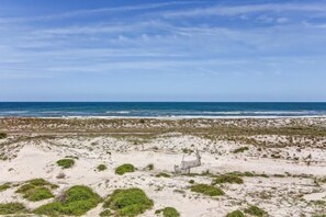 On the beach, beach towels