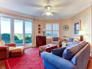 Condo | Living room | Flat-screen TV - 4-ocean-place (Fernandina Beach)