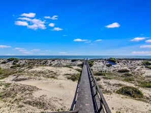 På stranden