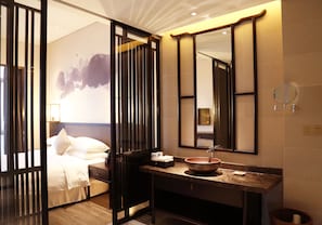 Executive Studio Suite, meat products are not allowed, proof of marriage is required for couples.
