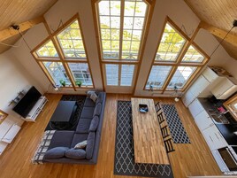 Televisión, chimenea