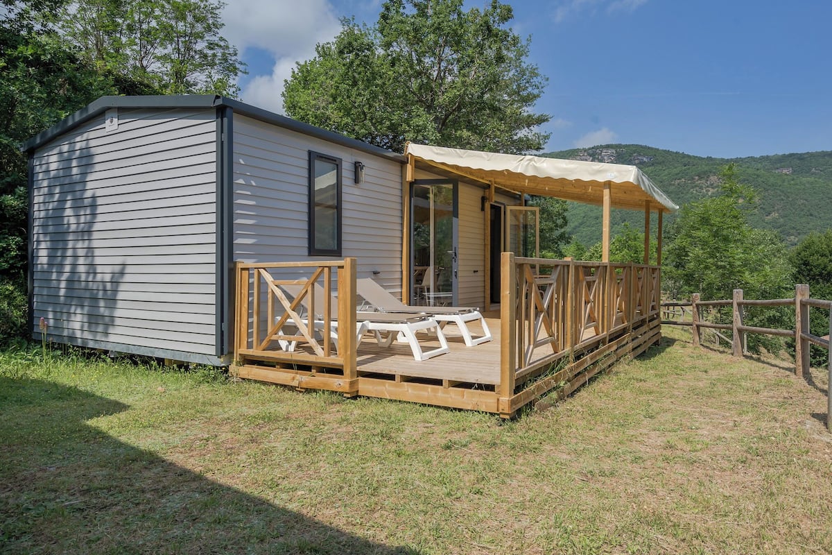 Stacaravan (Cevennes) | 2 slaapkamers, gratis wifi