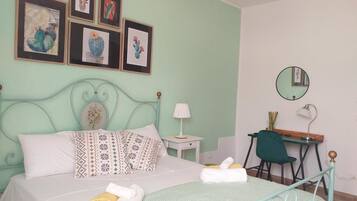 Deluxe-Doppelzimmer (Verde) | Schreibtisch, Zustellbetten, kostenloses WLAN, Bettwäsche