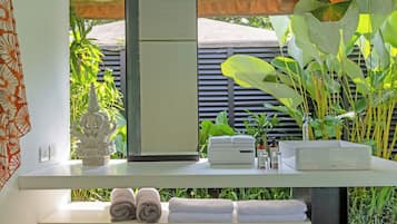 Luxury-Zelt (Garden) | Badezimmer