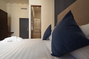 Habitación doble superior | Ropa de cama de alta calidad, edredón y camas con pillow-top