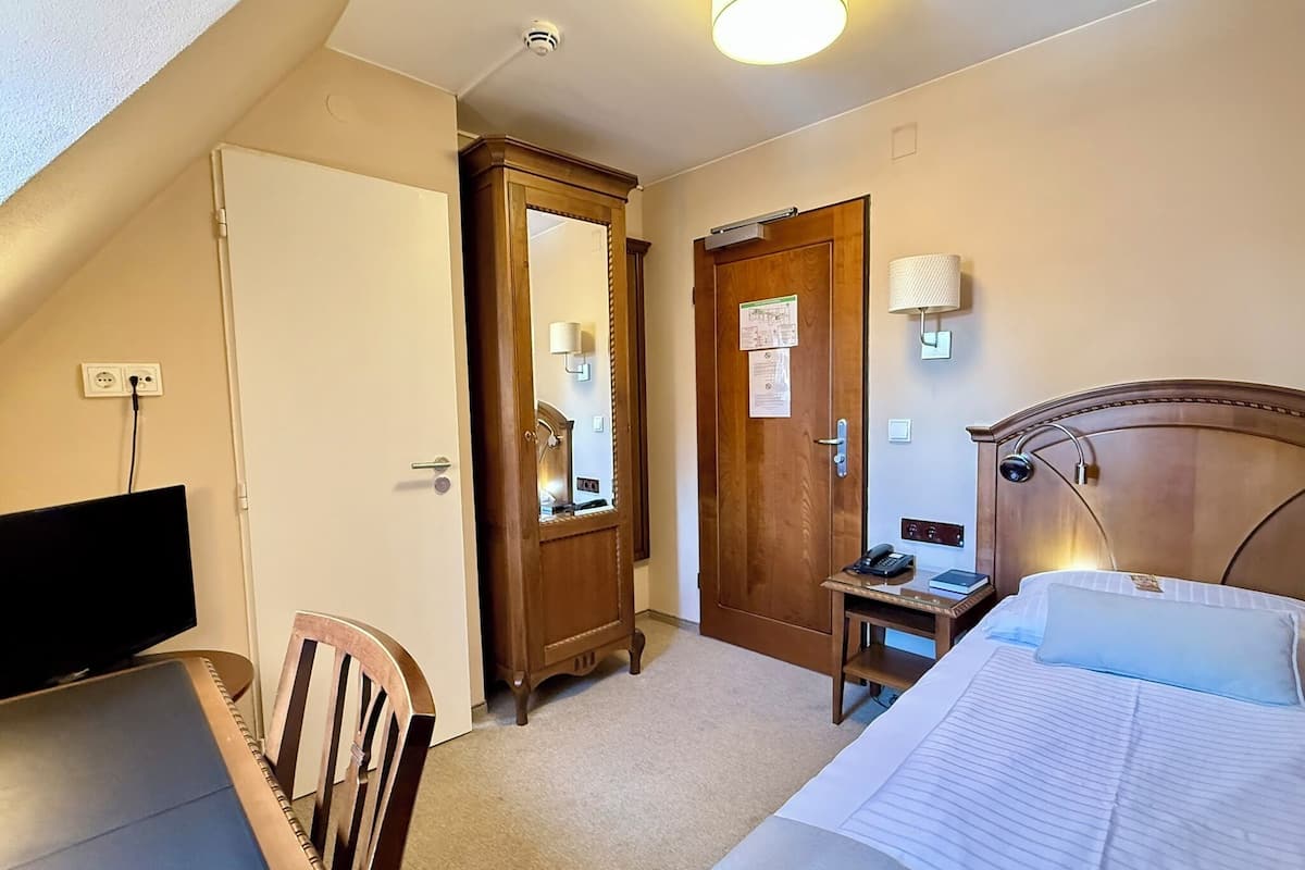 Basic Single Room | Hypo-allergenic bedding, minibar, desk, laptop workspace